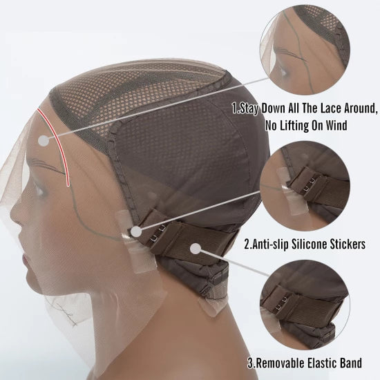 16Inch-30Inch 13"x6" 3D Cap Transparent Lace Front Straight Wig 150% Density