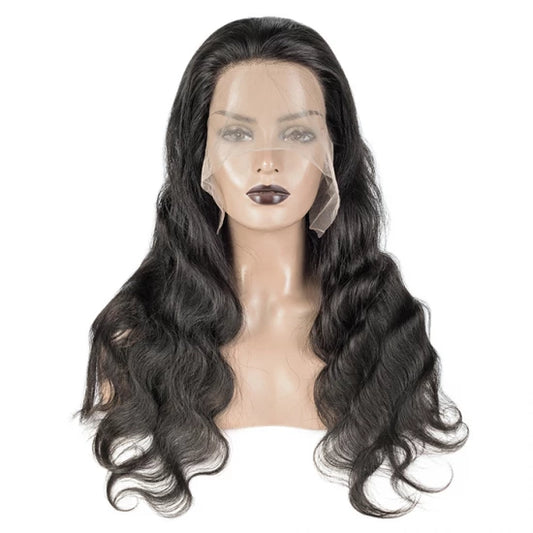 16-24 Inch 13"x4" 3D Cap Transparent Lace Front Body Wavy Glueless Wig 150% Density